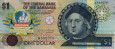 $1 delle Bahamas (1974/ND[1992]): Fronte