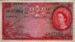British Caribbean Territories' $1 (2-1-1962): Front