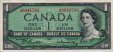 $1 Canadese (1954/ND[1961-72]): Fronte