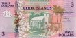 $3 delle Isole Cook ND(1992): Fronte