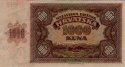 Croatian 1,000 Kuna (26-5-1941): Reverse