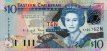 East Caribbean States: Monserrat's $10 ND(2003): Front