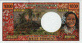 French Oversea's 1,000 Francs ND(2003): Front