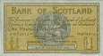 £1 Scozzese dalla Bank of Scotland (6-2-1945): Fronte