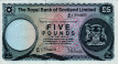 £5 Scozzesi dalla Royal Bank of Scotland (3-5-1977): Fronte