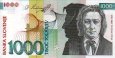 Slovenian 1,000 Tolarjev (1-6-1993): Front