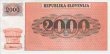 Slovenian 2,000 Tolarjev (1991): Front