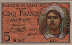 Tunisian 5 Francs (8-2-1944): Front