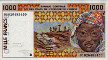 Malian 1,000 Francs (2001): Front