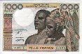 Togolese 1,000 Francs ND(1978): Front