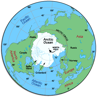 Arctic Territories' Map