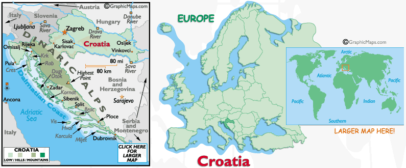 Croatia's Map