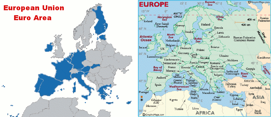 Mappa dell'Unione Europea