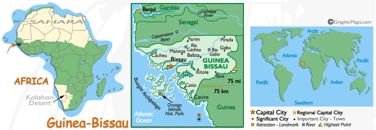 Guinea Bissau's Map