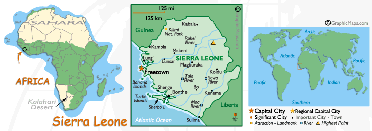 Sierra Leone's Map