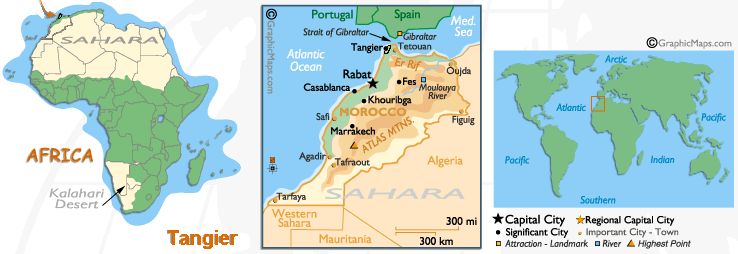 Tangier's Map