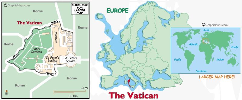 Vatican' Map