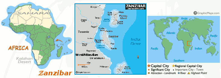 Zanzibar's Map